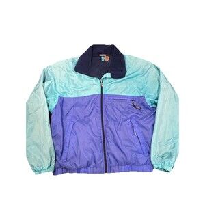 VINTAGE PATAGONIA CONRTAST FULL-ZIP NYLON INSULATED WINDBREAKER JACKET Medium